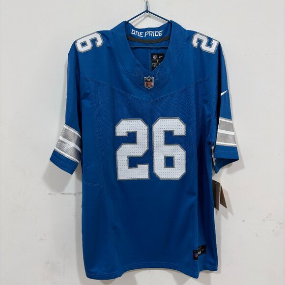 #26 Jahmyr Gibbs Blue Vapor Limited Stitched Jersey